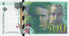 500 francs pierre et marie curie